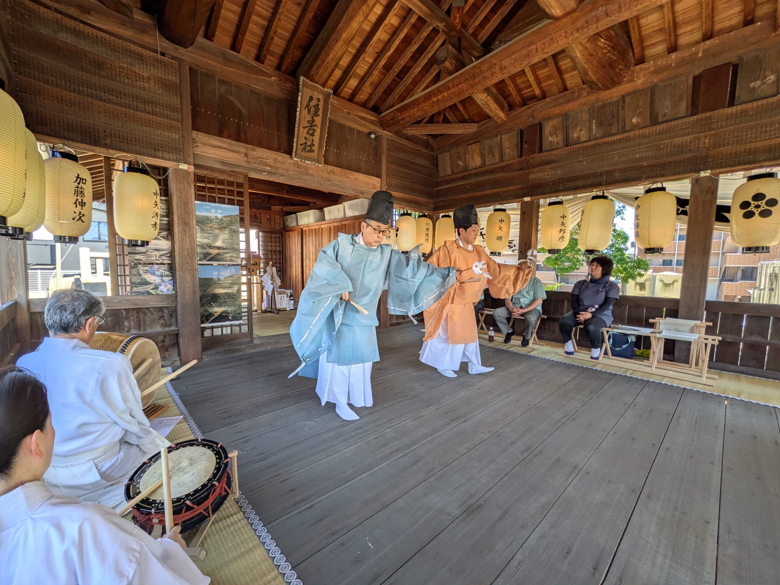 住吉 承継披露 住吉神社 夏祭りにて伊予里神楽を奉納しました – [松山市] 三津厳島